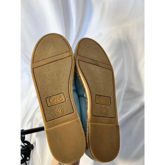Circus by Sam Edelman Blue Bee and Crown Espadrille Flats Size 8.5M - Picture 6 of 7